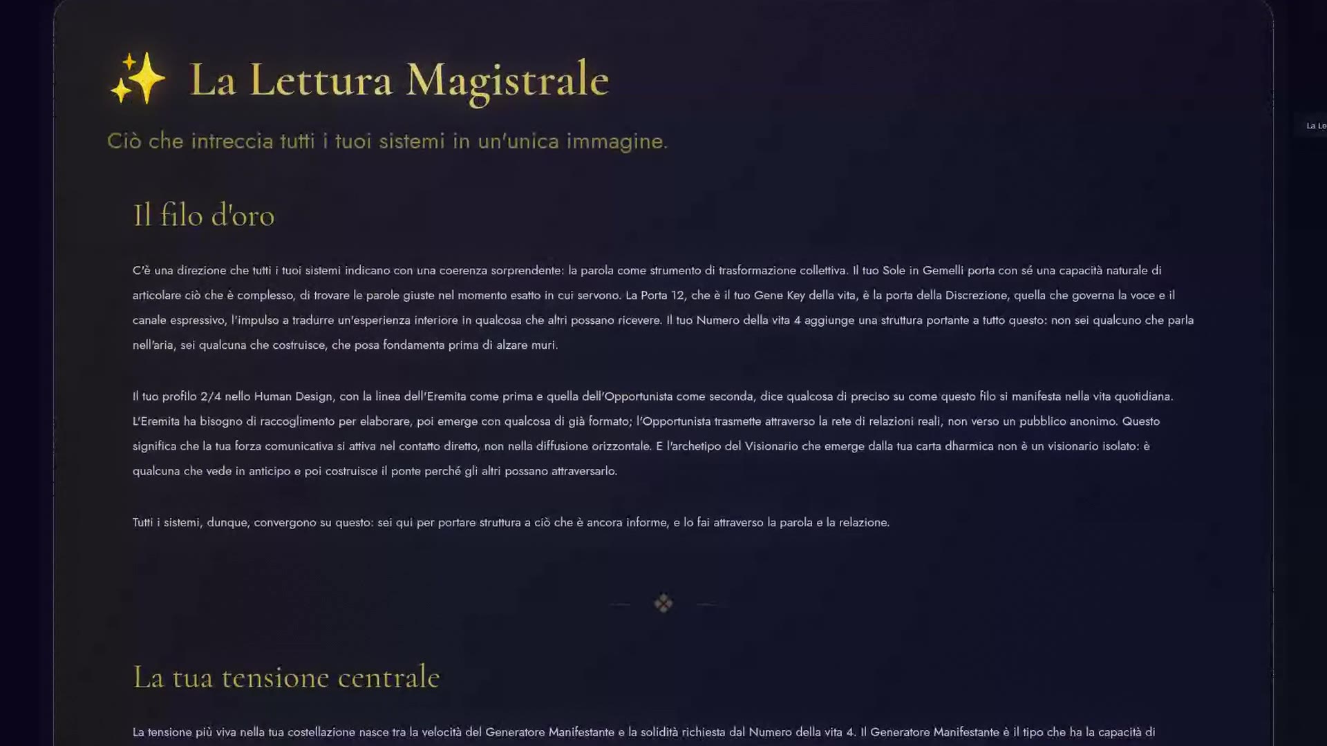 Uno sguardo dentro il tuo Birth Codex